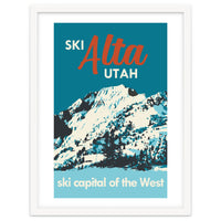 Ski Alta Utah vintage poster