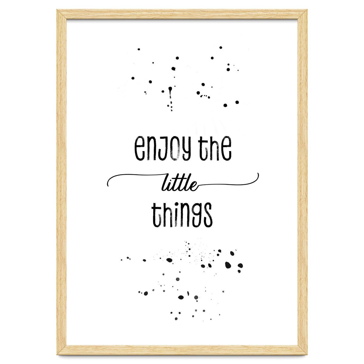 TEXT ART Enjoy the little things