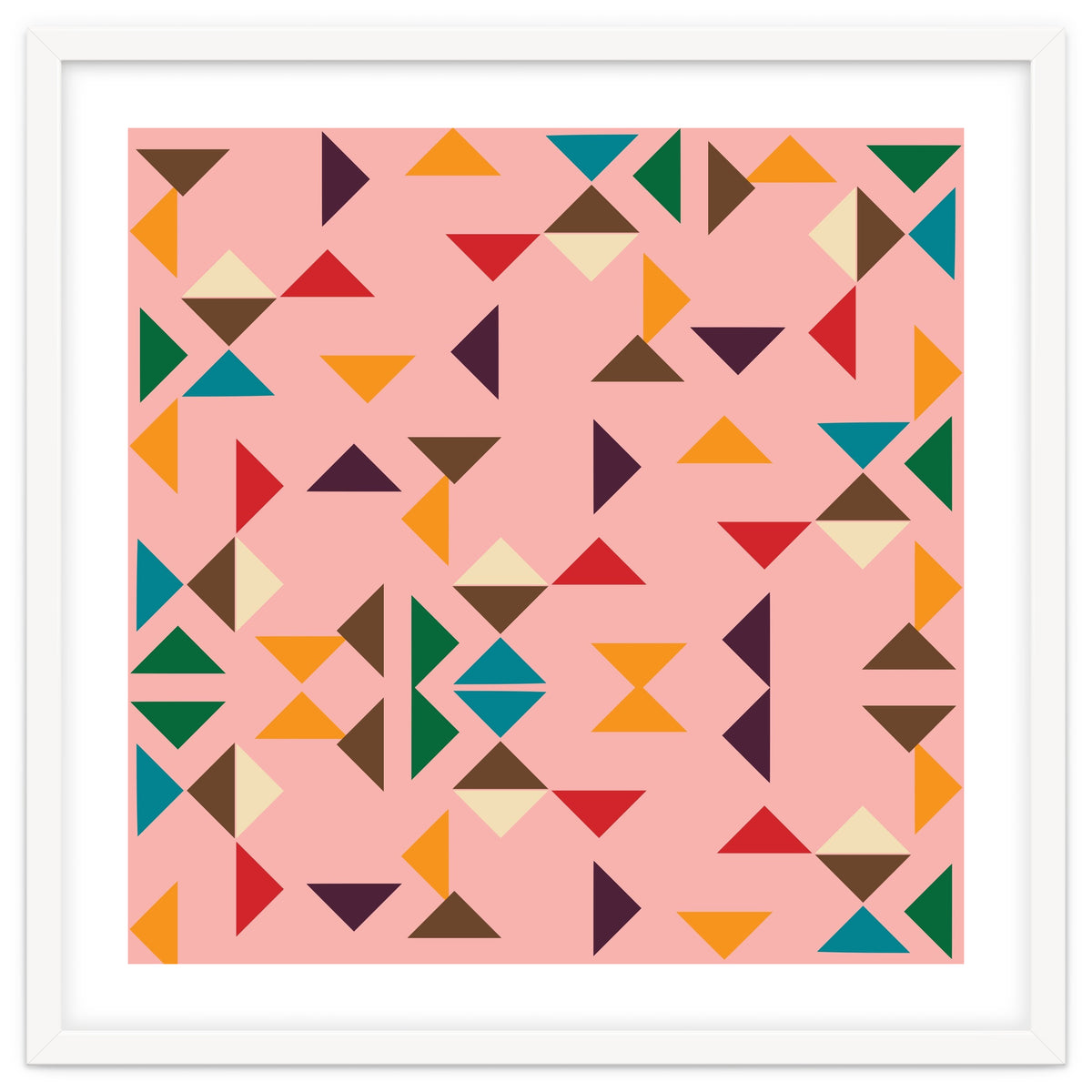 Kilim Pink Triangle Pattern