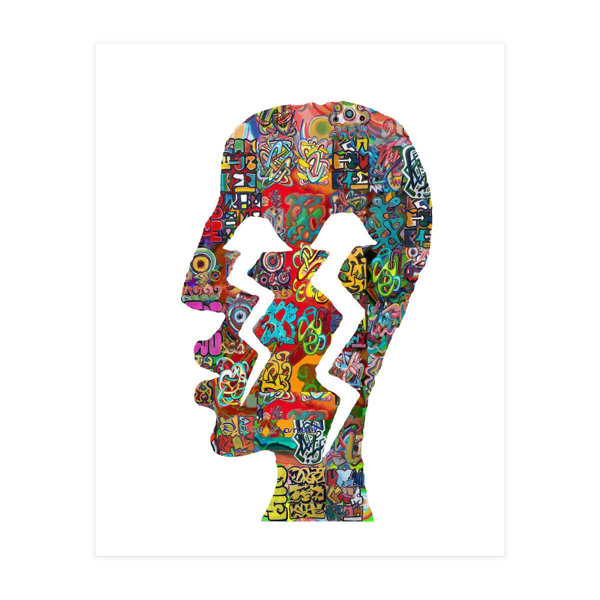 Perfil Con Rayos 3  (Print Only)