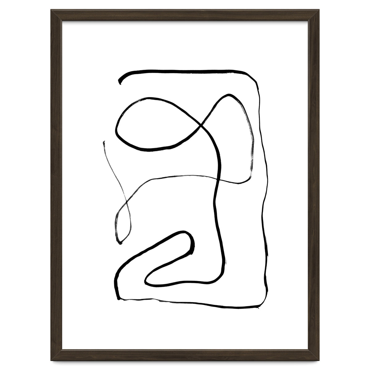 Mid-Century Line Art Print #2