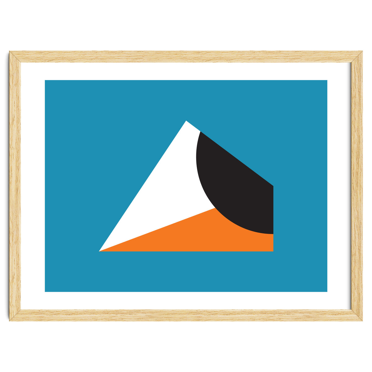 Geometric Shapes No. 16 - blue & orange