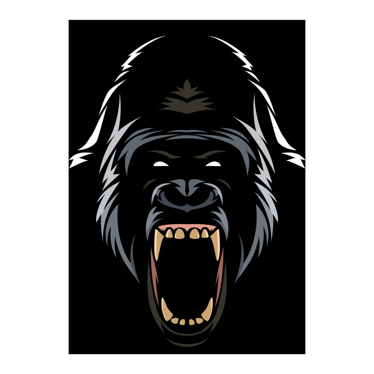 Gorilla Tribal (Print Only)