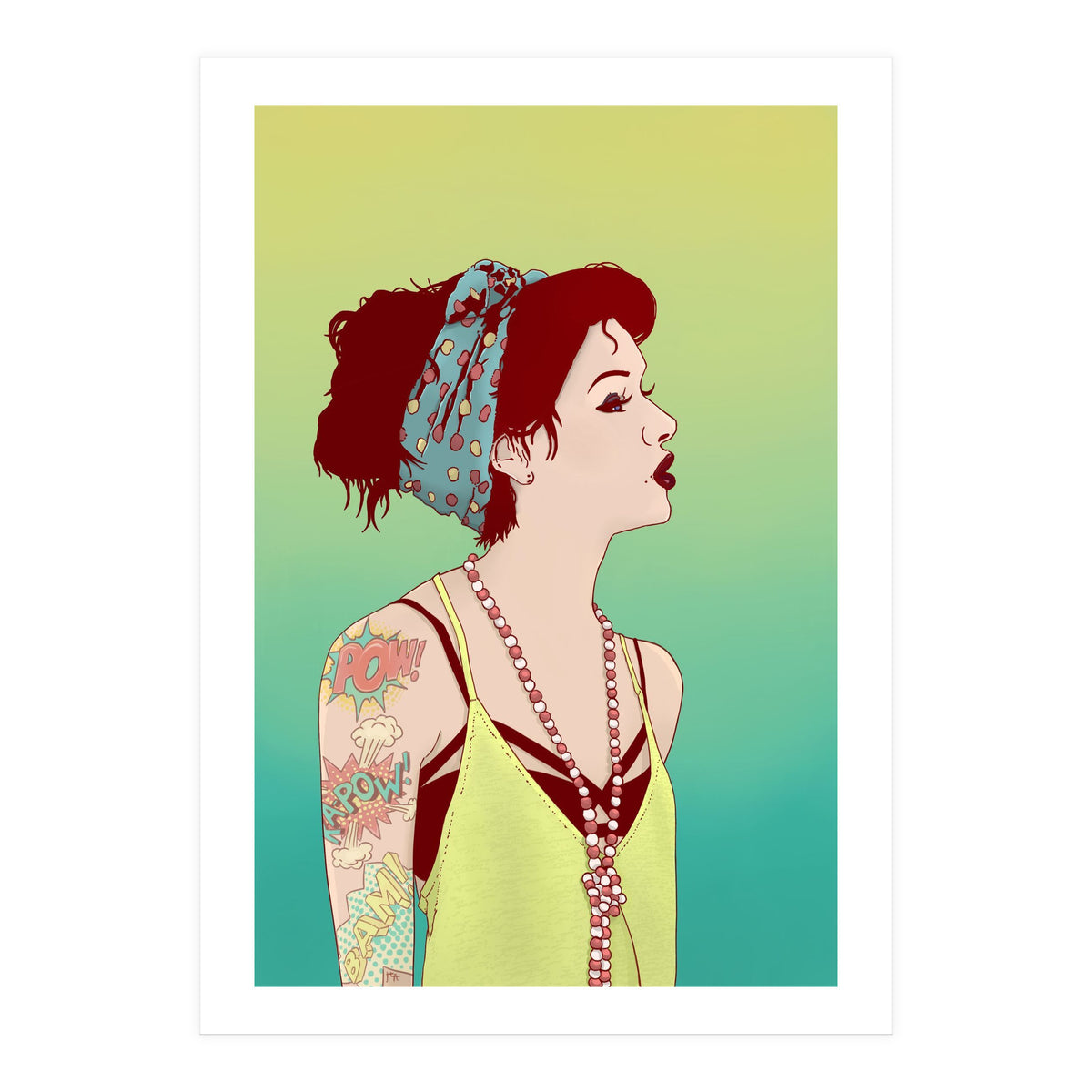 Pop Art Lady (Print Only)