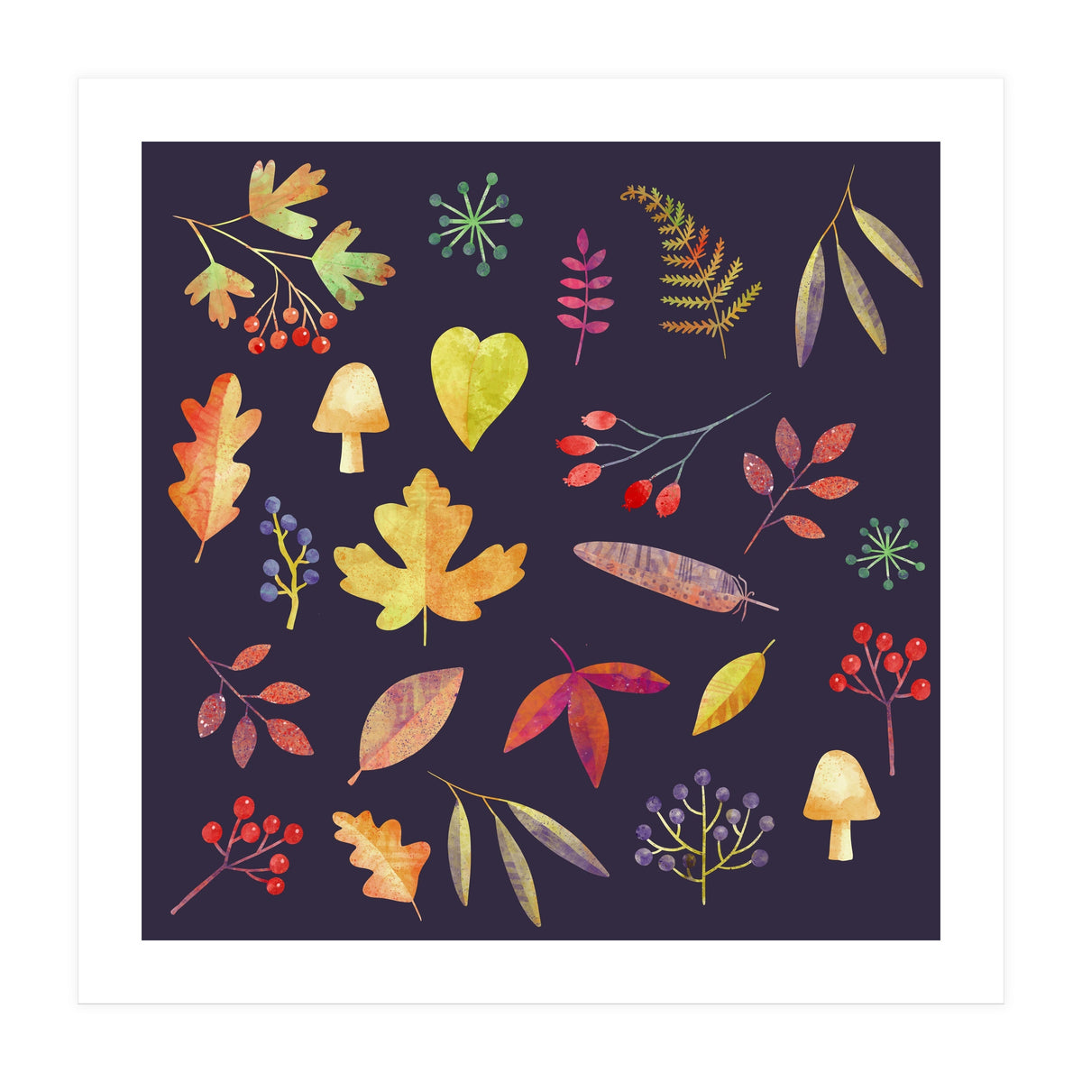 Autumn Walk In The Dark (Print Only)