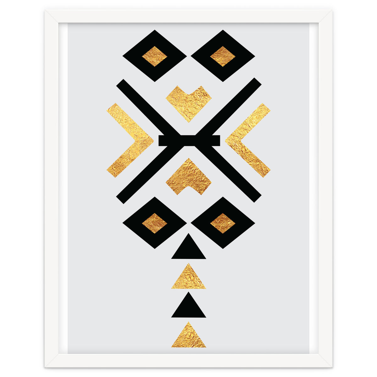 Gold And Black Abstract Tribal