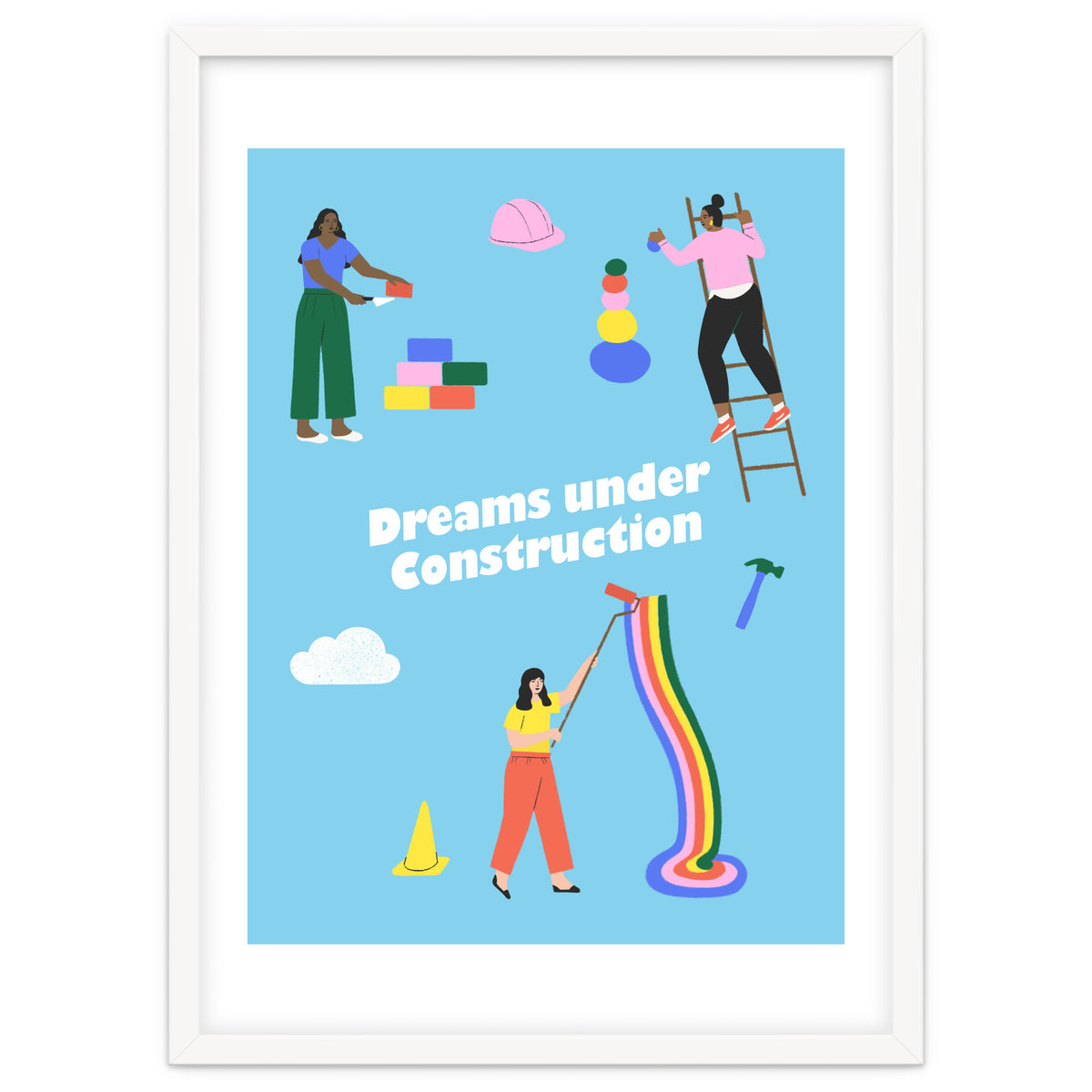 Dreams Under Construction Blue