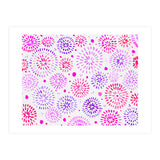 Abstract fireworks pattern in magenta and purple (Print Only) thumbnail