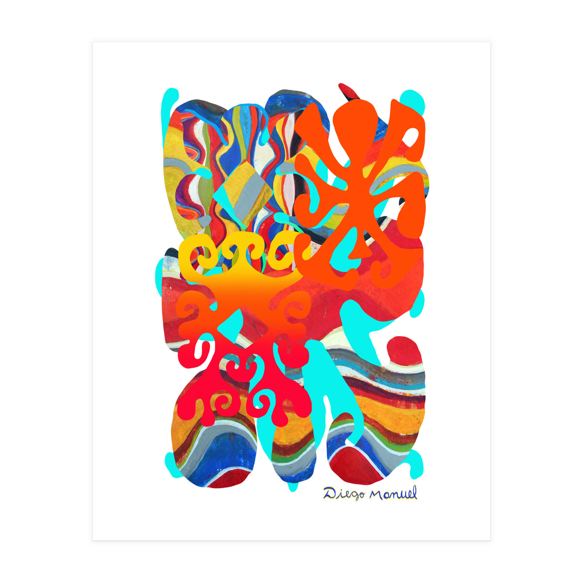 Pop Abstract Asimetrico 2 Copia (Print Only)