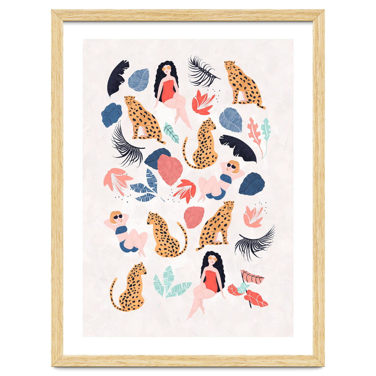 Tropical Girls And Cheetah