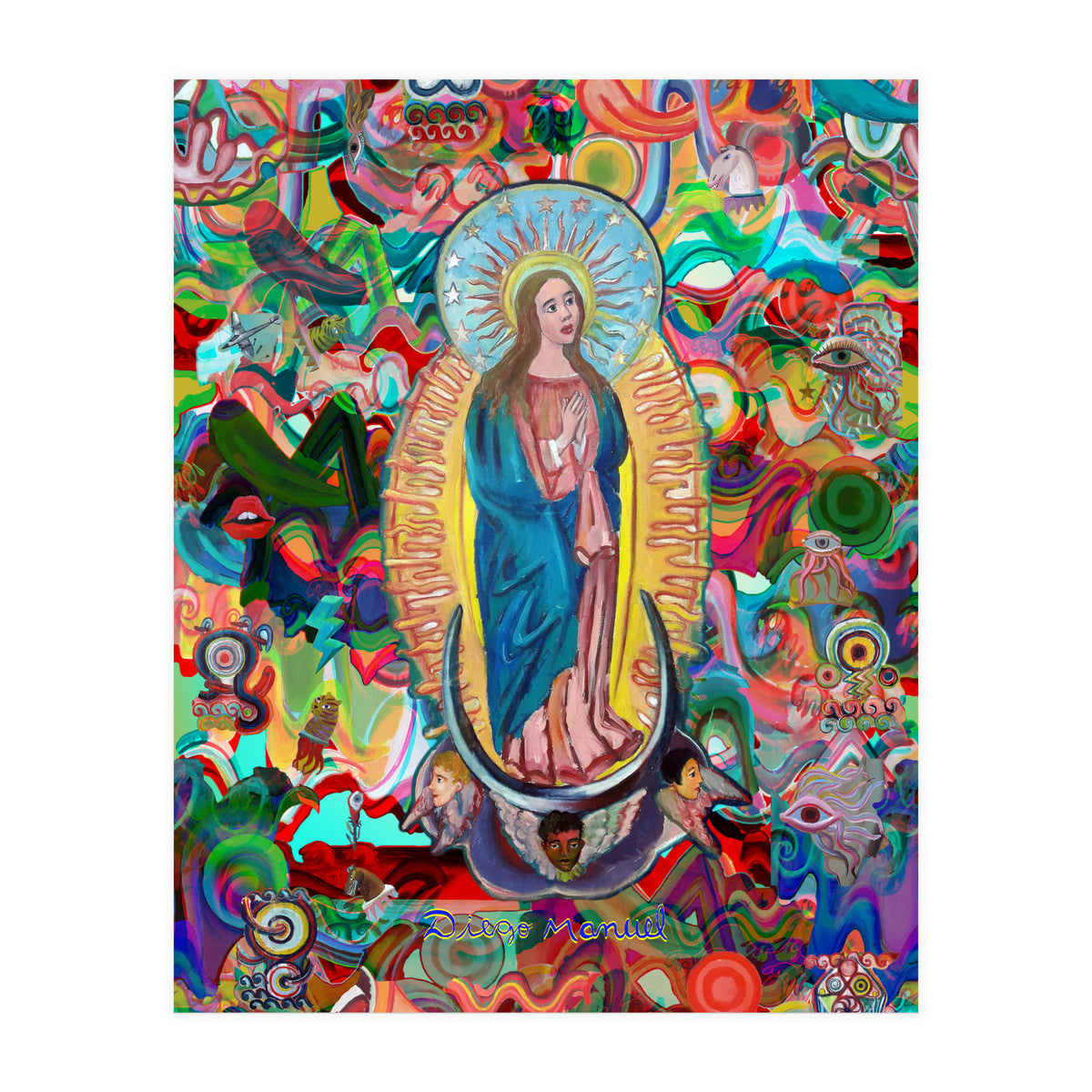 Virgen Y Graffiti 23 (Print Only)