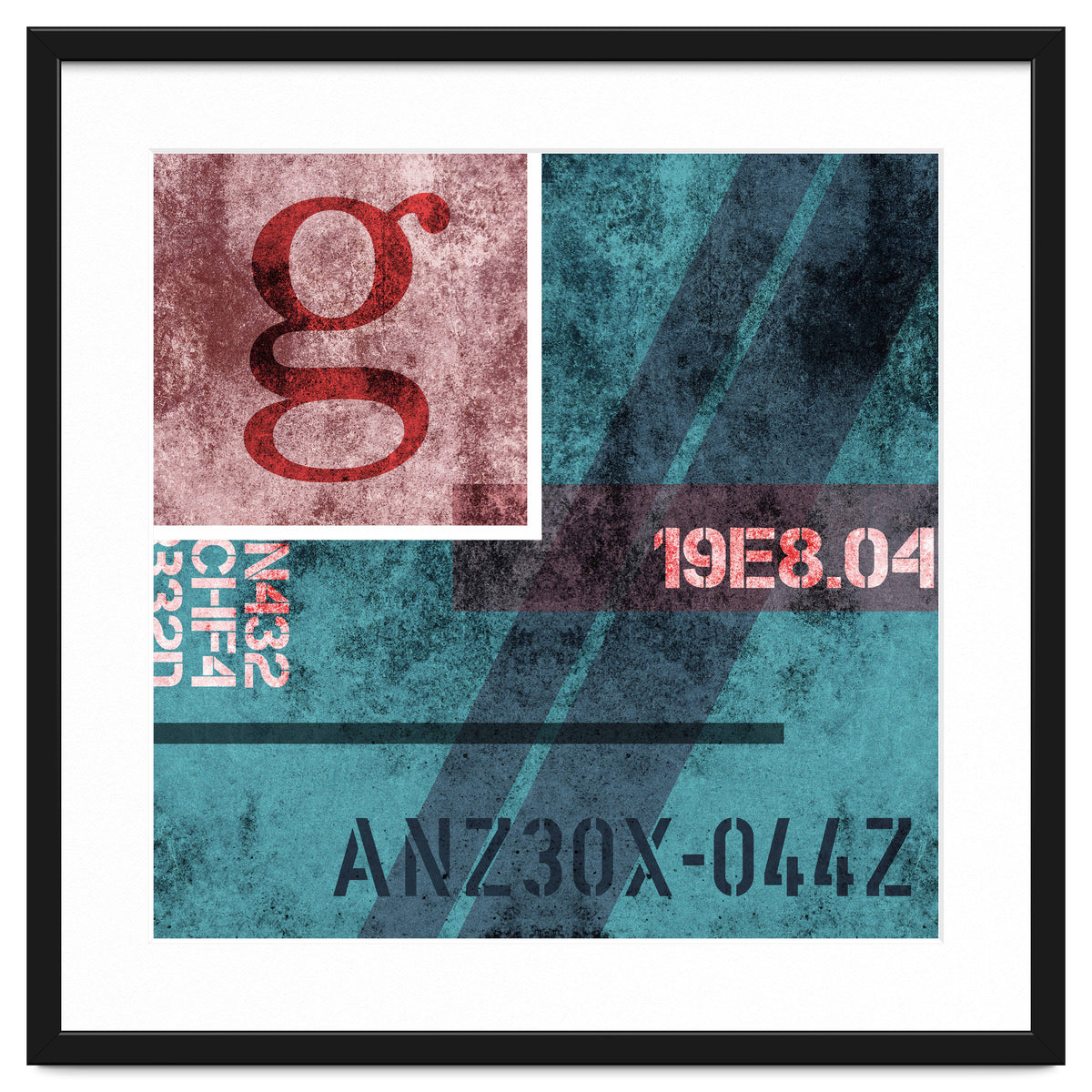 Abstract Industrial Blue