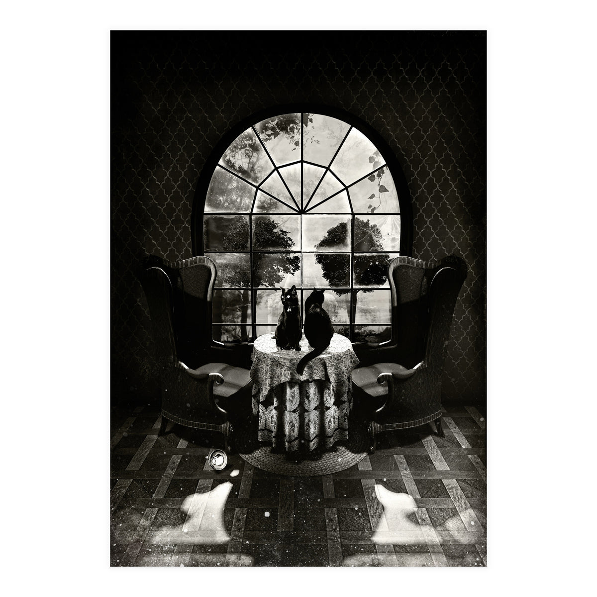Room Skull Bw (Print Only)