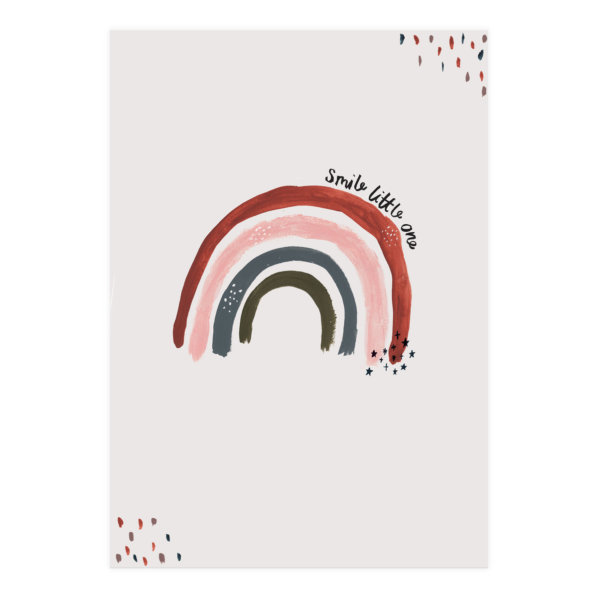 Smile Little One Rainbow Portrait (Print Only)
