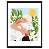 All You Need Is Love & A Dog | Pets Urban Jungle Bohemian Woman Illustration thumbnail