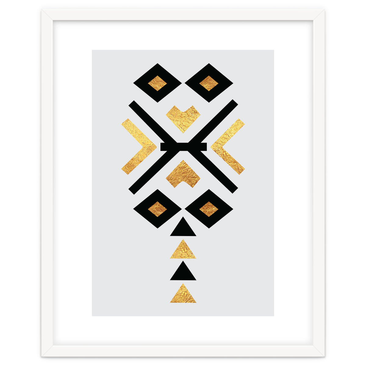 Gold And Black Abstract Tribal