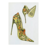 Green stiletto shoes (Print Only) thumbnail