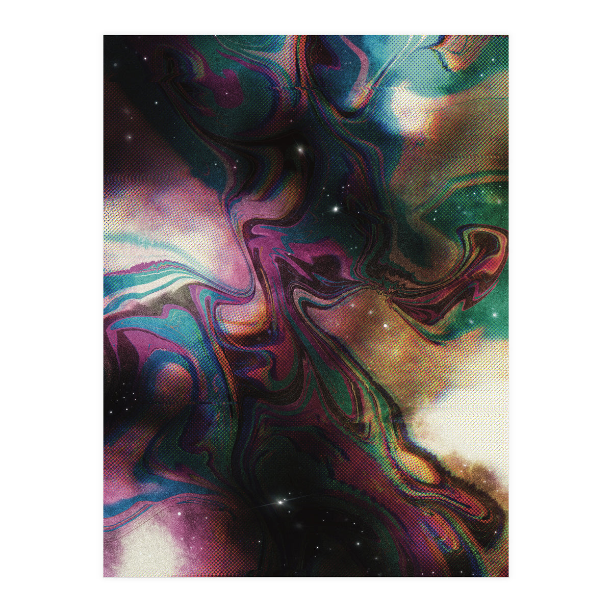Retro Vintage Abstract Space (Print Only)