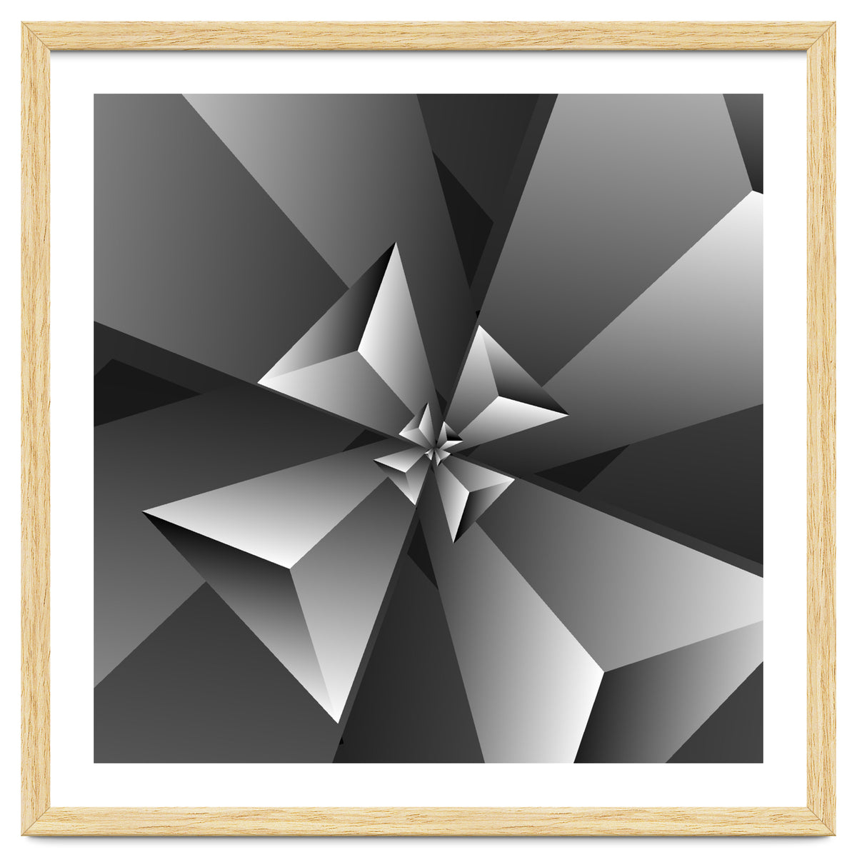 Blackish Trendy Triangle Pattern