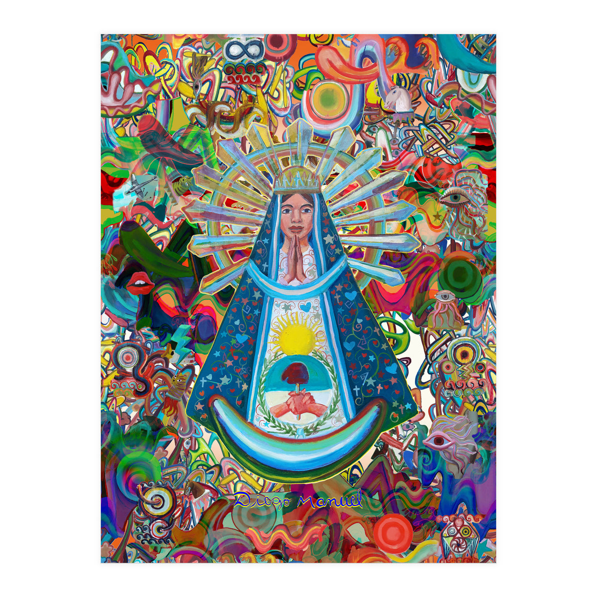 Virgen Y Graffiti 29 (Print Only)