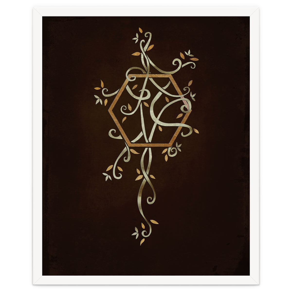 Flowering golden hexagon