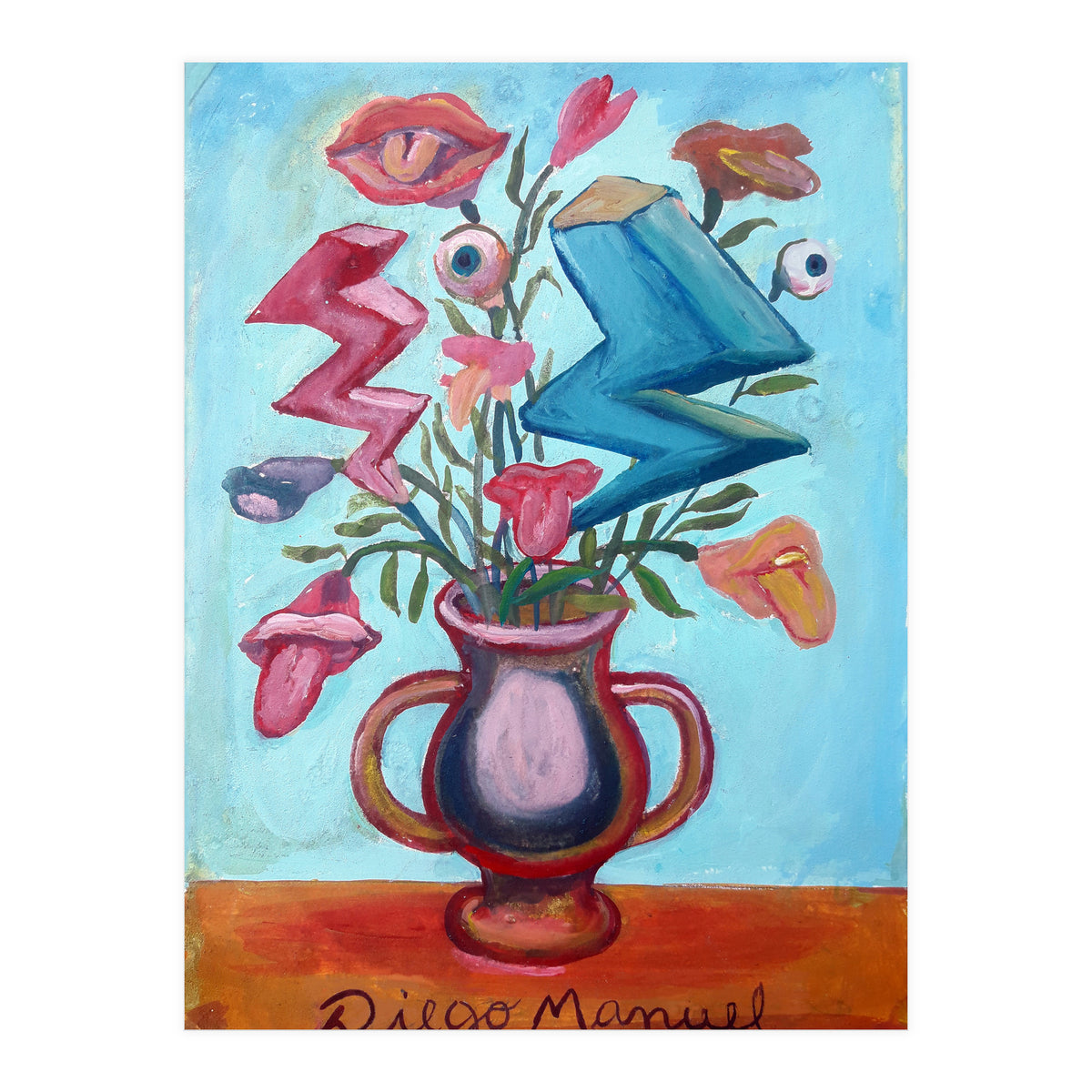 Florero Con Dos Rayos 2 (Print Only)