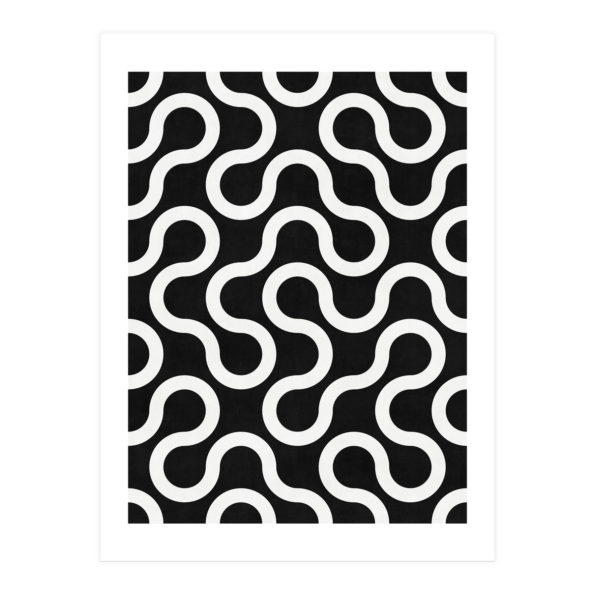 My Favorite Geometric Patterns No.36 - Black (Print Only)