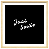 Just smile | typography