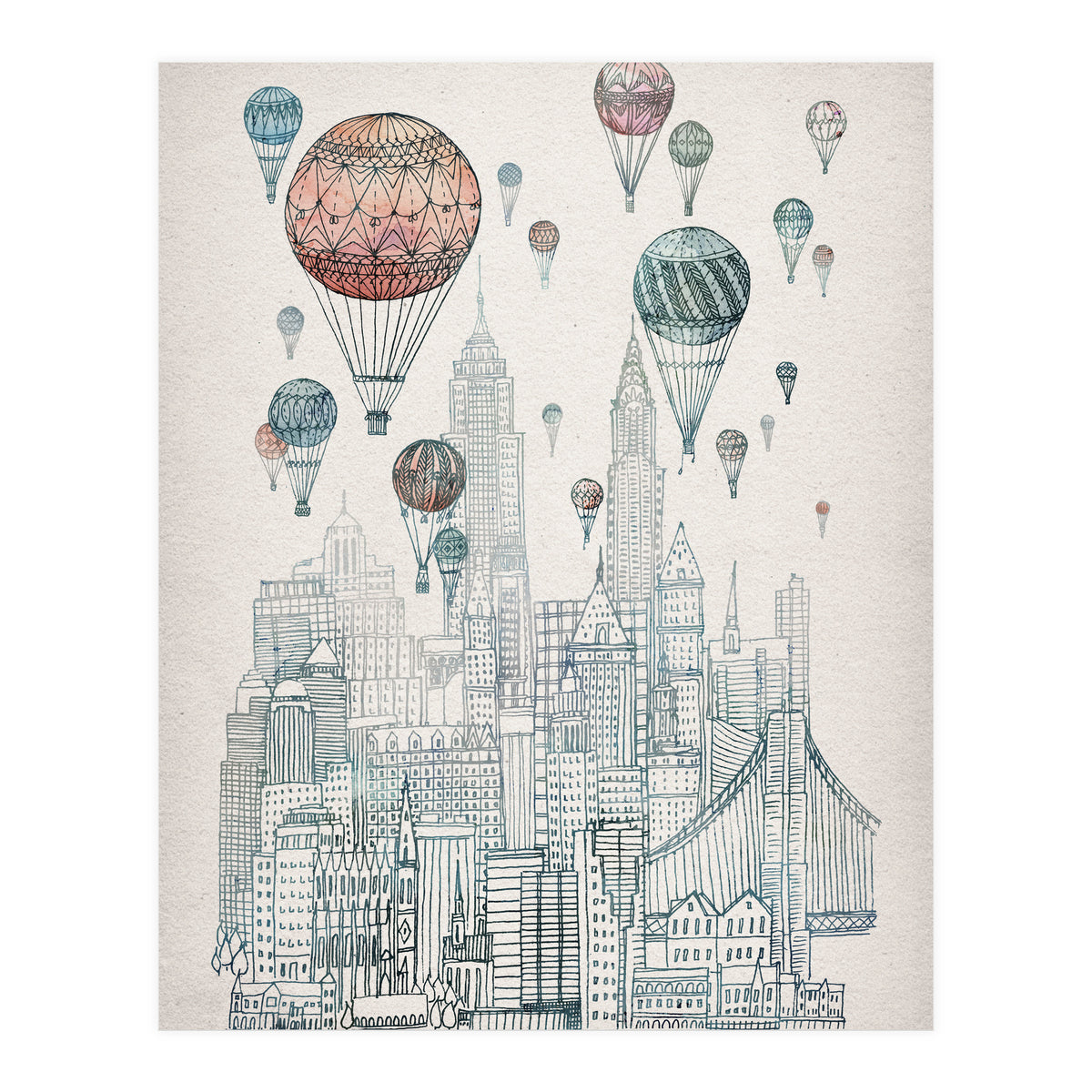 Voyages Over New York (Print Only)