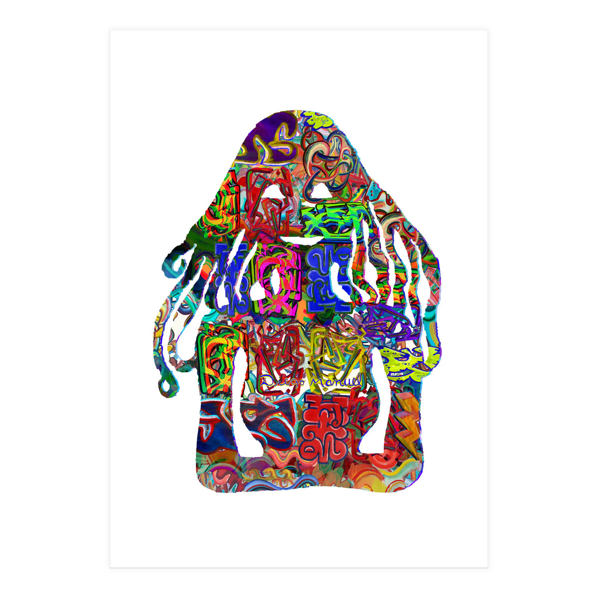 Mujer Digital 4 13  (Print Only)