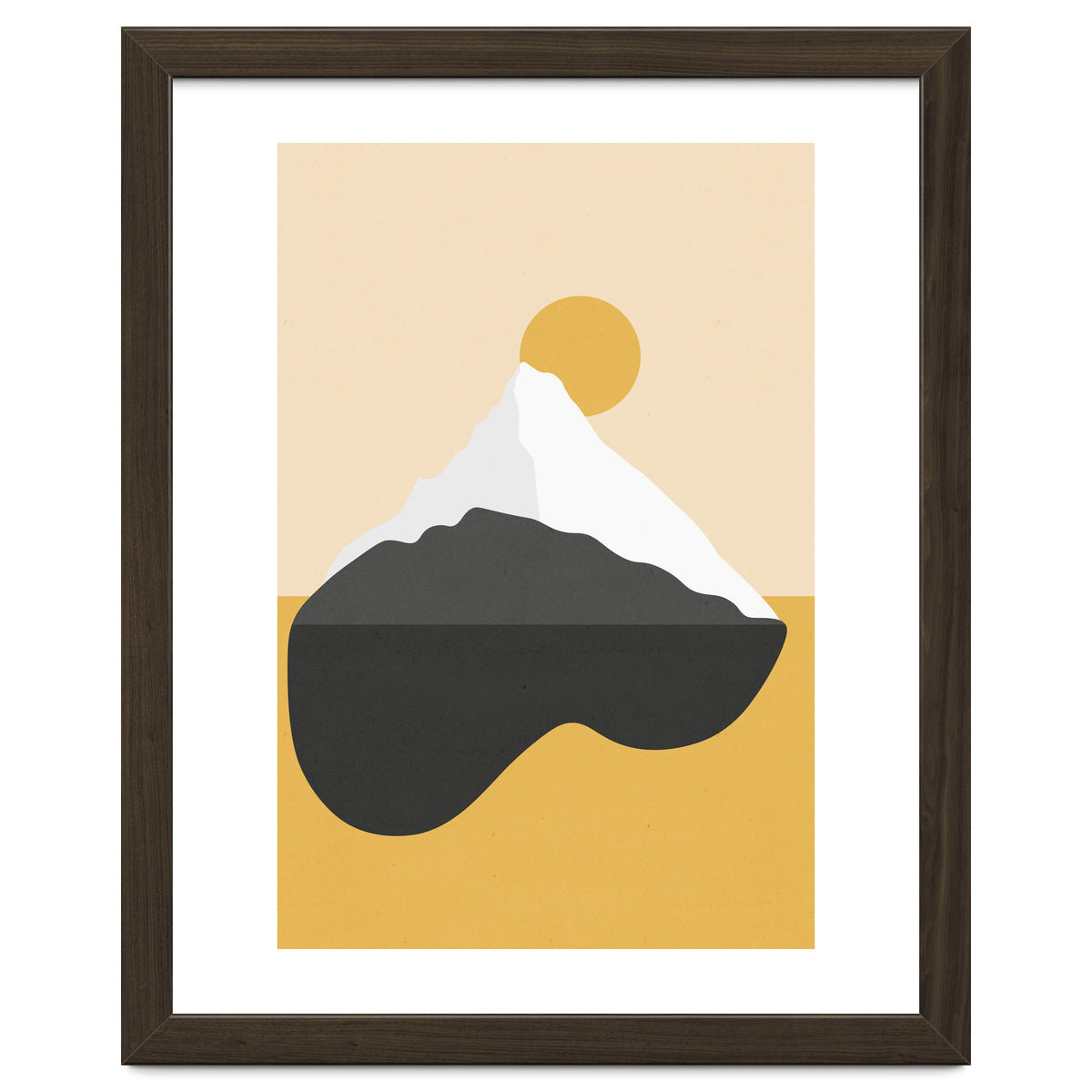 Abstract Mountain - Golden Desert