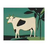 Cow in Green Landscape (Print Only) thumbnail