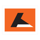 Geometric Shapes No. 79 - orange & black (Print Only) thumbnail