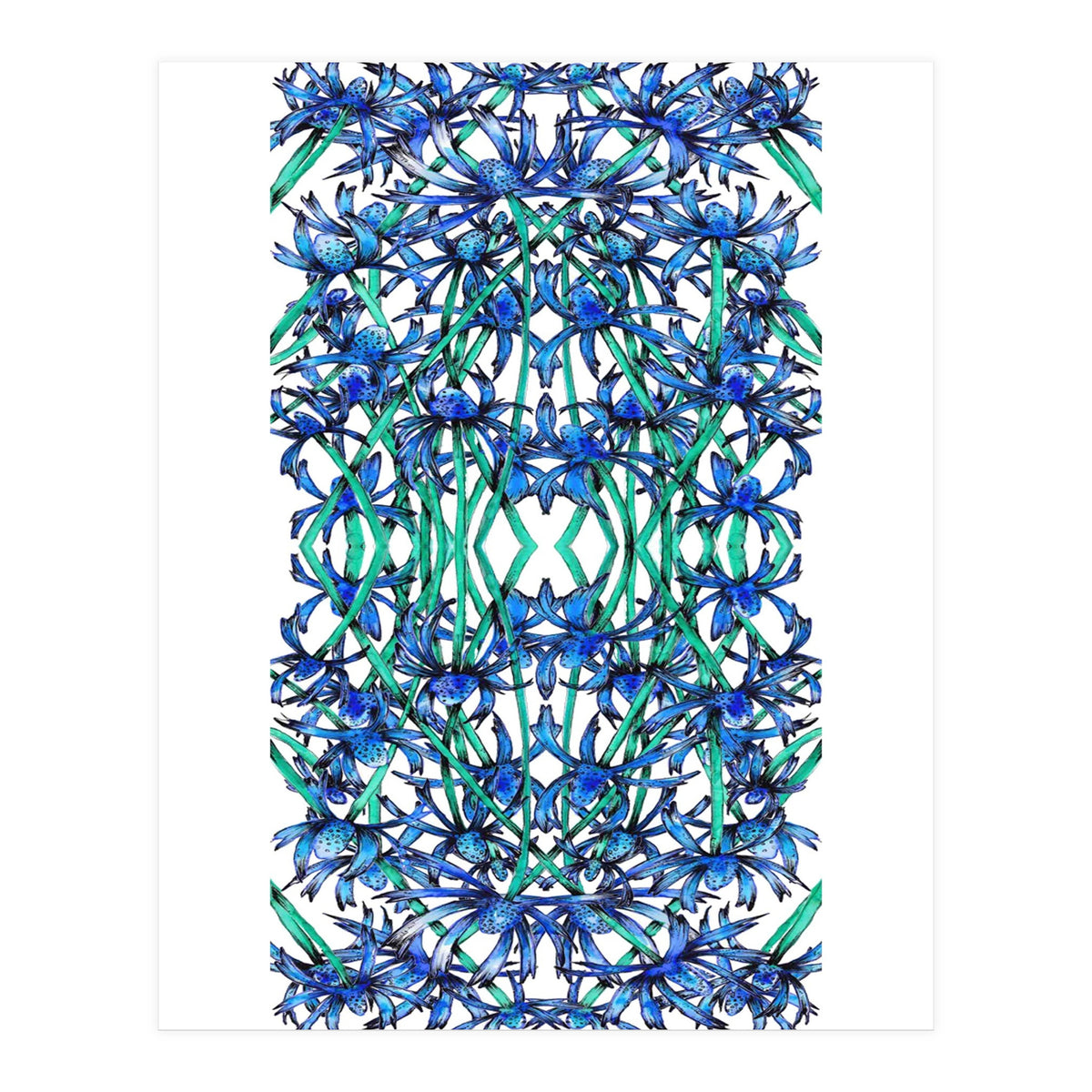 Blue Wildflowers  (Print Only)