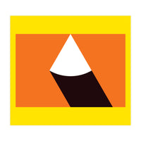 Geometric Shapes No. 47 - orange, black & yellow (Print Only)