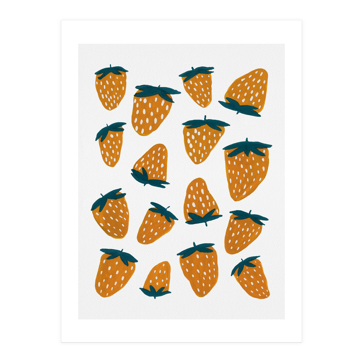 Summer strawberries red  (Print Only)