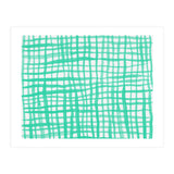 Aqua gingham pattern (Print Only) thumbnail