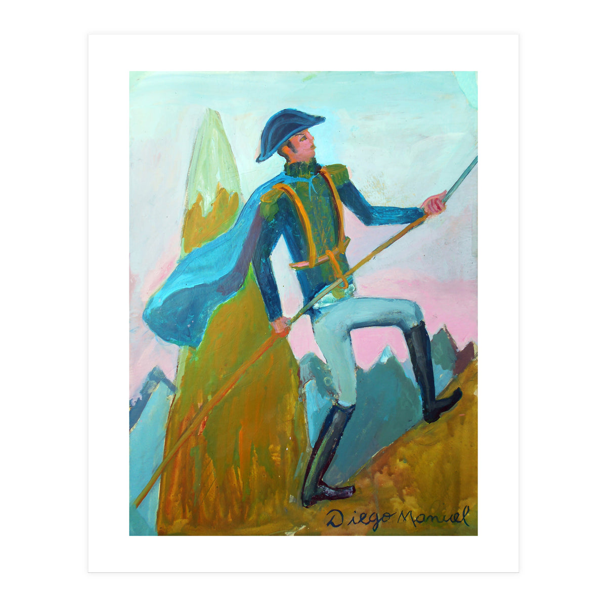 San Martin Cruzando Los Andes (Print Only)