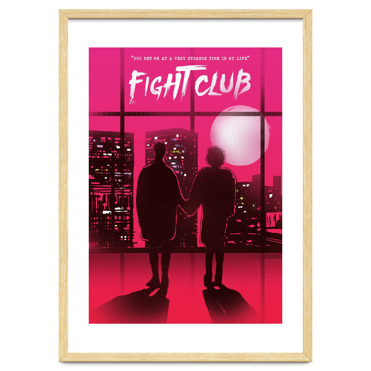 Tyler and Marla Fight Club movie poster