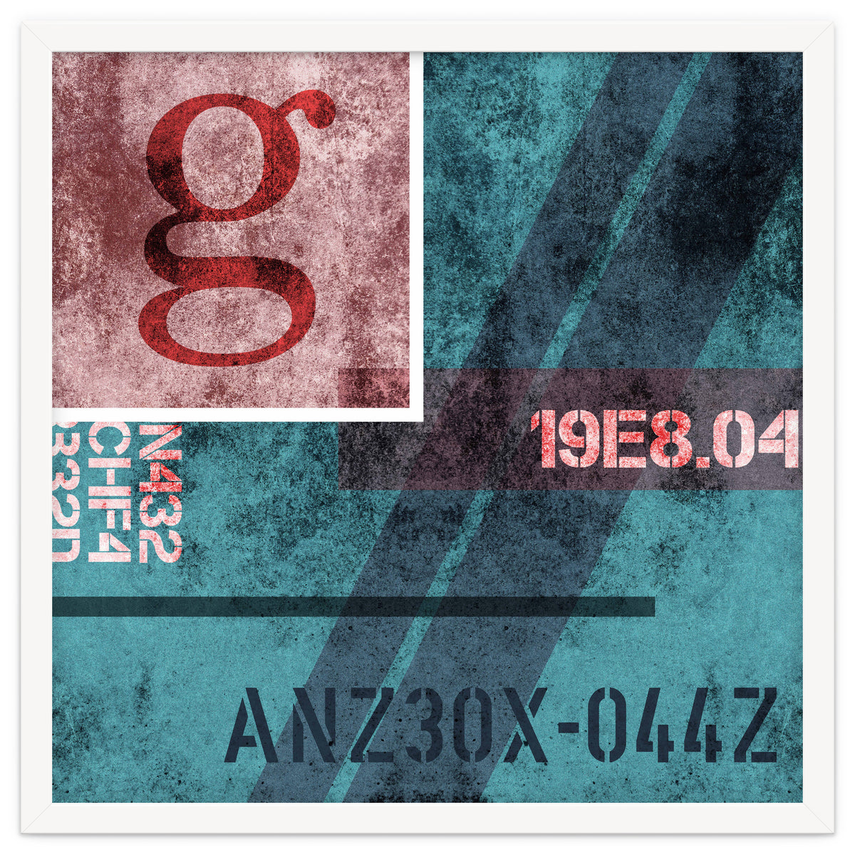 Abstract Industrial Blue