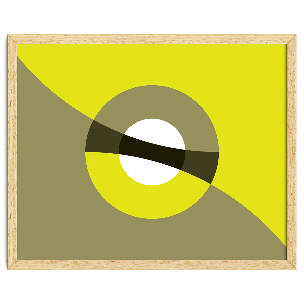 Geometric Shapes No. 44 -  mustard & beige