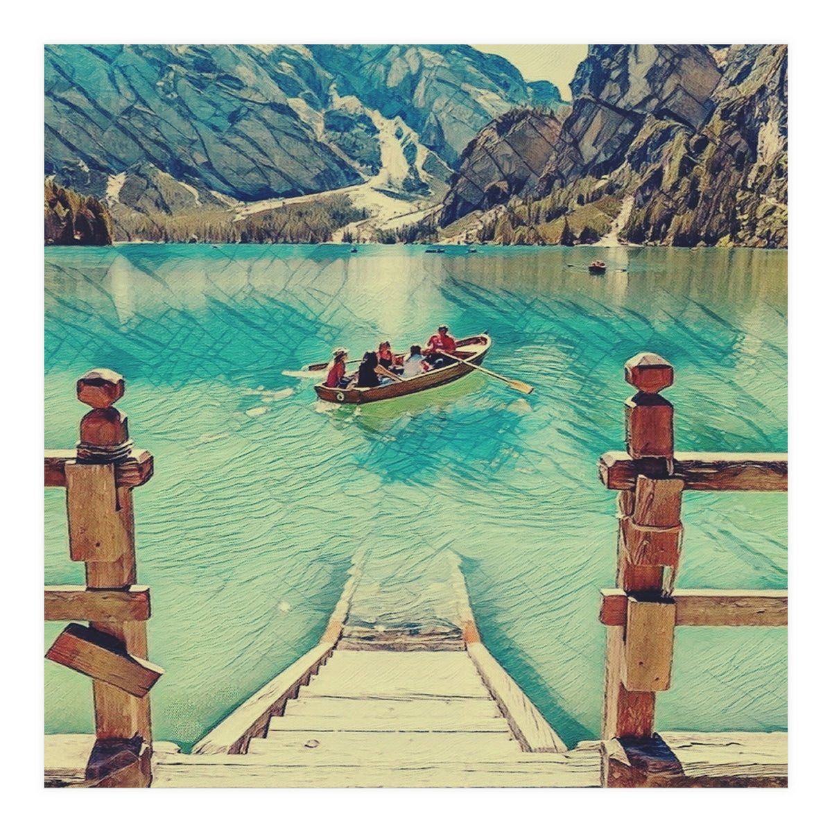 Boat Tour Italian Lake (Print Only)