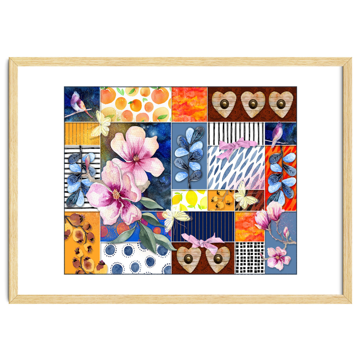 Romantic Floral Collage