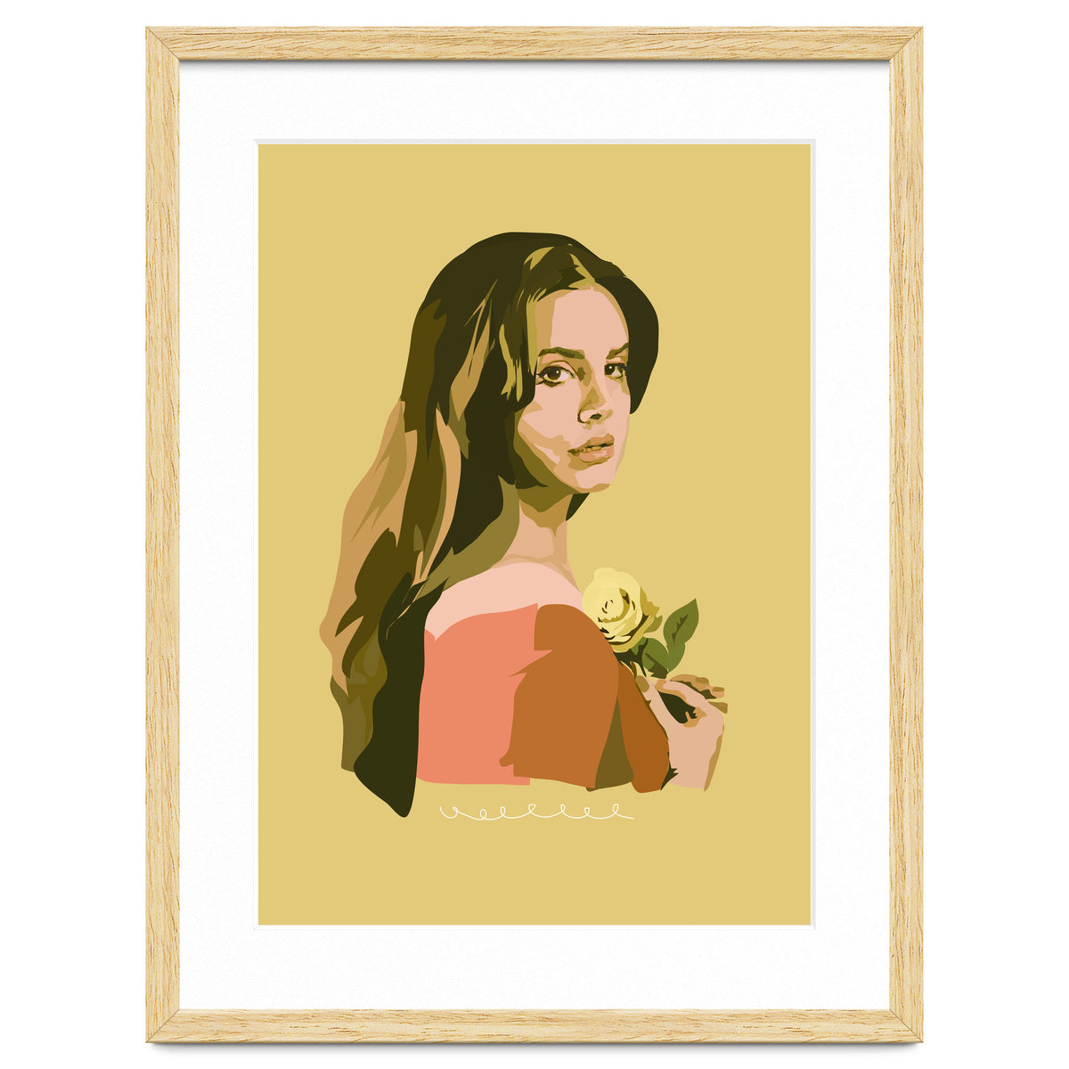 Lana Del Rey With Rose