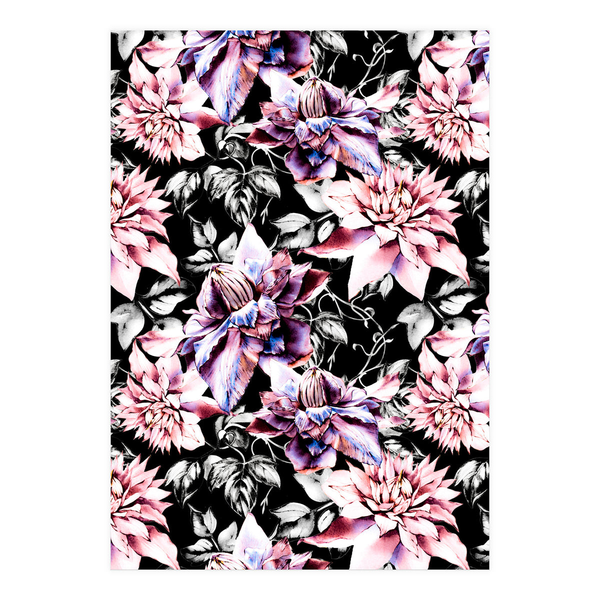 Pink bloom in the dark  (Print Only)