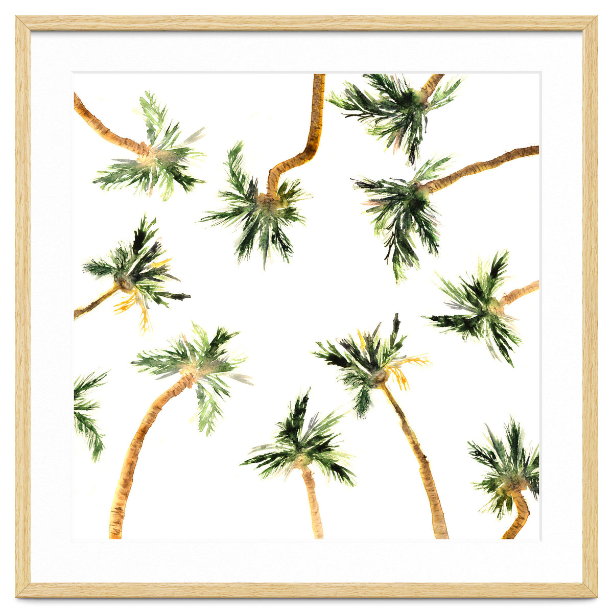 Under the coconut palms || watercolor