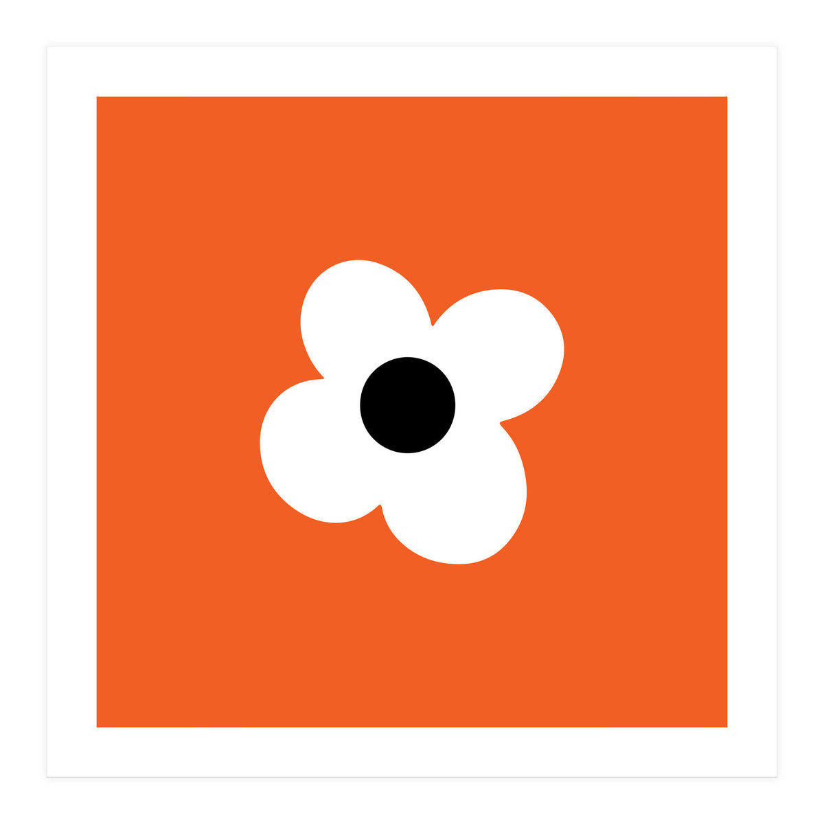 Max Folk Daisy Orange  (Print Only)