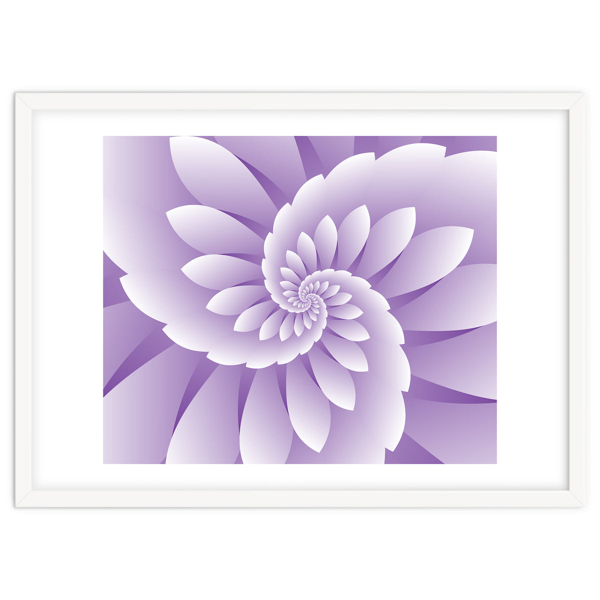 Abstract Purple Floral