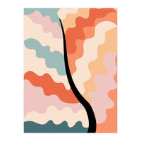 Botanical Retro Floral Waves (Print Only)