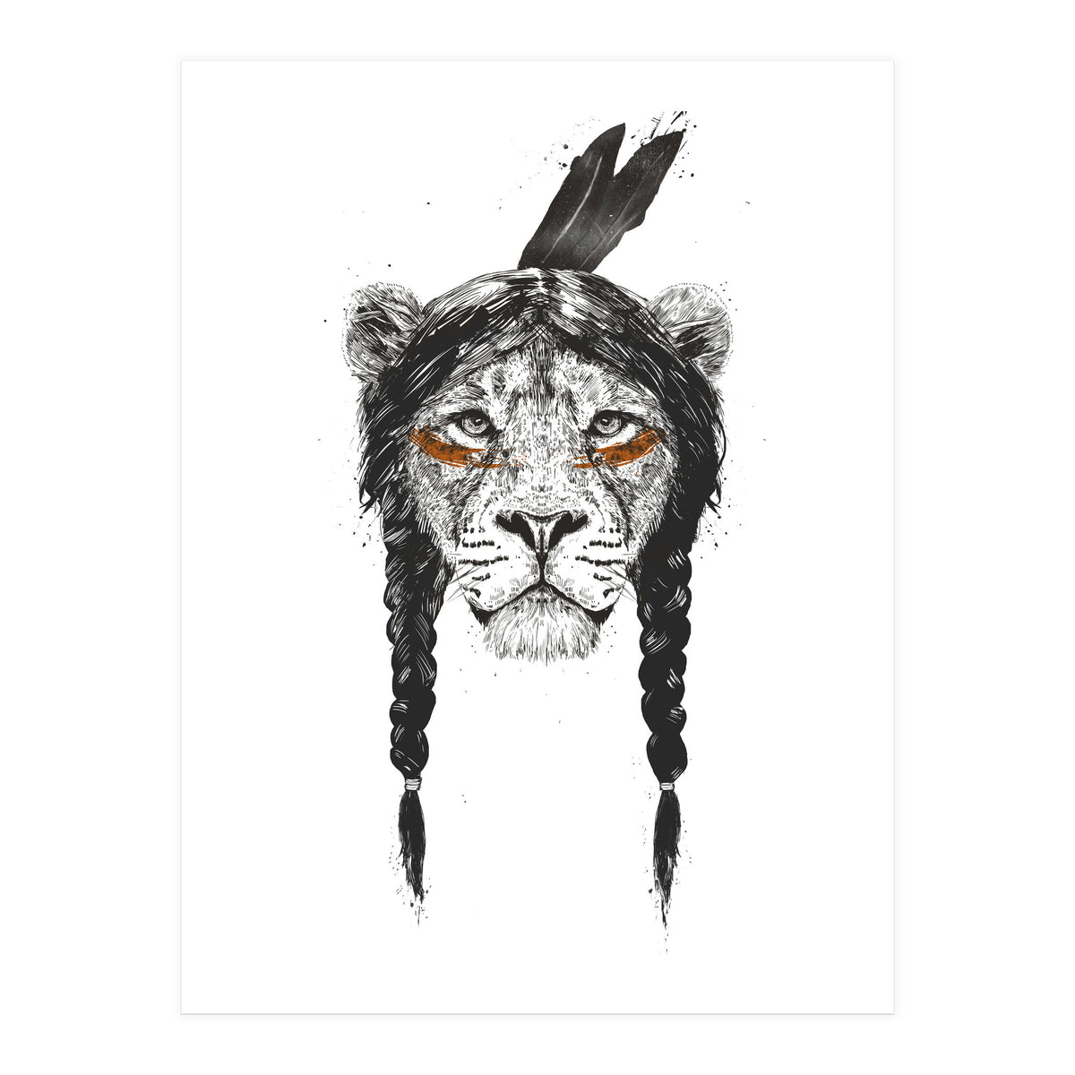 Warrior Lion (Print Only)